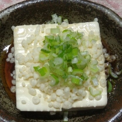 豆腐のプルプルと天かすのサクサクがたまりません(*^^*)レシピありがとうございました。